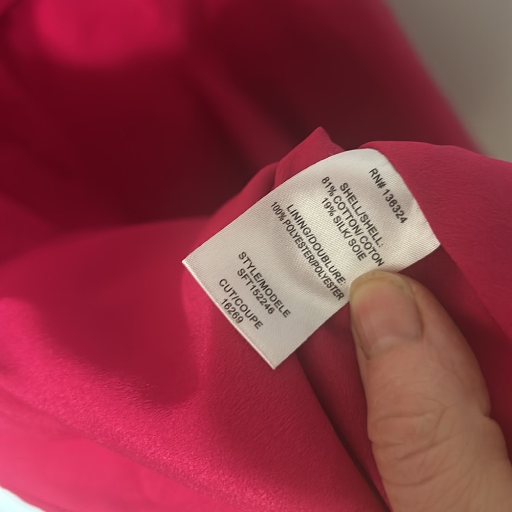 Halston Heritage Fuchsia Peplum Midi Dress - Picture 5 of 5